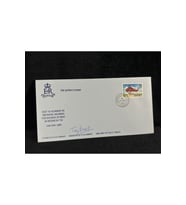 İngiltere Kraliyet Kraliçe Uçuşu İlk Gün Zarfı 1985 THE QUEENS FLİGHT FDC Guernsey Tony Bennett Is