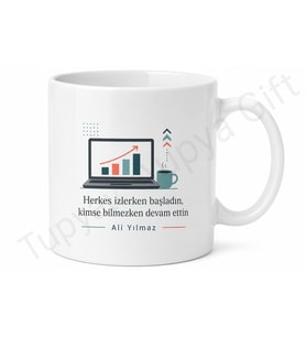 E-Ticaret Girişimcisine Hediye Özel Tasarım Baskılı Kupa Bardak