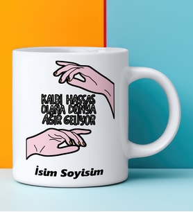 Komik - Esprili Kupa Bardak İSİM SOYİSİMLİ Tasarımlı Komik Kupa Bardak