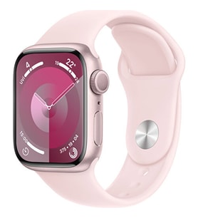 Apple Watch Seri 9 Gps 41MM Pembe Alüminyum Kasa Spor Kordon - M/l MR943TU/A