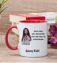 Kişiye Özel Sen Onu da Soğutursun Esprili Kırmızı Kupa Bardak