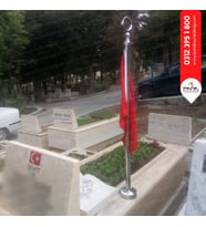 Şehit Bayrak Direği Ayyıldız Dahil (115 cm Boy)
