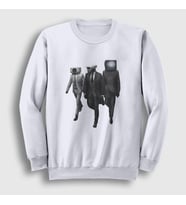 Presmono Unisex Beyaz Alliance Skibidi Toilet Sweatshirt 479098tt (Beyaz)