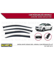 SKODA RAPİD SEDAN 2013 2014 2015 2016 2017 2018 2019 2020  NİKEN KROMLU CAM RÜZGARLIĞI