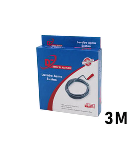 3 Metre Lavabo Açma Sustası - Spiral Esnek Yay - 6 Mm