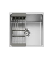 Fleko Lotus Inox Petek Dokulu Paslanmaz Krom Mutfak Eviyesi  50*40