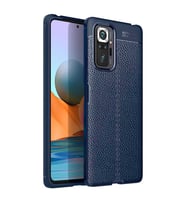 Xiaomi Redmi Note 10 Pro Kılıf Pu-Deri Leather Pu Serisi Esnek Soft Ultra Protection (Lacivert)