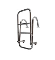 TEKNE MERDİVENİ KATLANABİLİR 2+1 KROM TUTAMAKLI 80cm