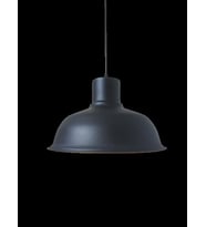 Retro Metal Siyah Dekoratif Siyah İçi Siyah Kafe Mutfak Avize Çap:30 cm