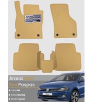 Volkswagen Polo (2017-2025) Uyumlu EVA Paspas Tam Set–Araca Özel,Su Geçirmez,Hızlı ve Kolay Montaj