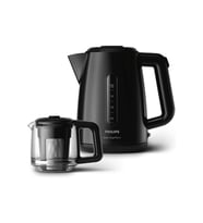 1700w, 1900ml, Cam Demlik, Siyah Çay Makinesi