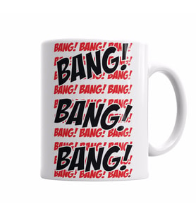 Deadpool Bang Bang    Kupa Bardak Porselen