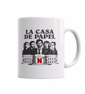 La Casa De Papel 05 Kupa Bardak Porselen