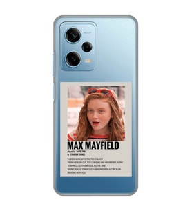 Redmi Note 12 Pro 5G Uyumlu Stranger Things Max Mayfield Desenli Şeffaf Telefon Kılıfı