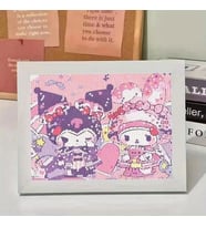 Kuromi My Melody Diy Kendin Yap Fotoğraf Çerçeveli Mozaik Elmas Boyama 2