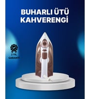 Buharlı Ütü 2200W Kireç Önleyici Self Clean Damlatmaz Kahverengi
