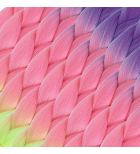 Afrika Örgülük Ombreli Sen 100 Gr. / Mor / Açık Pembe / Neon Sarı