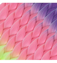 Afrika Örgülük Ombreli Sen 100 Gr. / Mor / Açık Pembe / Neon Sarı