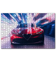 Cakapuzzle Alfa Romeo Zagato  Puzzle Yapboz MDF (Ahşap) (120 Parça)