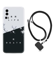 General Mobile Gm 23 Kılıf Resimli Boyun Askılı İpli Desenli Silikon Life and Death 1339