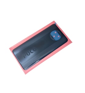 Tkgz Xiaomi POCO X3 / Poco X3 NFC Arka Kapak Batarya Pil Kapağı (CAM) SİYAH