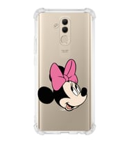 Huawei Mate 20 Lite  Köşe Korumalı Antişok Kapak Minnie Mouse Tasarımlı Şeffaf  Kılıf