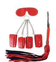 ETSMagaza The Fetish Organic Leather Wrist Cuffs Zincirli El-Ayak Bağlama Kelepçe