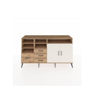 Kronos Konsol 7 Raflı 4 Çekmeceli 2 Kapaklı 176x59x99 Çam-Aytaşı/Çam