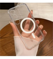 Coverzone Samsung Galaxy S23 Plus ?le Uyumlu Simli K?l?f Sert Crystal MagSafe ile uyumlu Wireless Halka ?eklindeki Magnetik Galaxy S23 Plus i�in Kapak ?effaf Kapak Mag-Safe Kamera Koruma