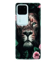 Vivo V30 Kılıf Desenli Silikon Leon Flowers 1333