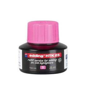 Edding HTK 25  Fosforlu Kalem Mürekkebi 25 ml Pembe