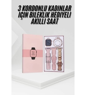 Yeni Nesil Kadın Akıllı Saat Gold Android İos Uyumlu