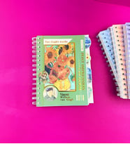 Van Gogh Hologram Kapaklı Defter (Yeşil)