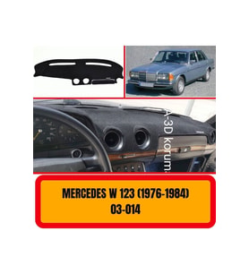 Mercedes -benz W123 1976-1984 Ön Örtüsü Göğüs Panel Torpido Koruma Koruyucu Kılıfı Halısı Yedek