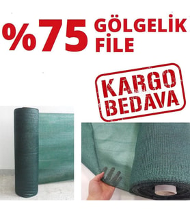 %75 Gölgelik File 4m x 5m Bahçe Çit Örtüsü Meyve Ağacı Örtüsü (Çok Renkli)