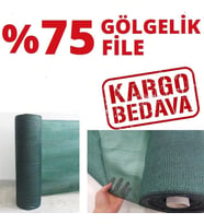 %75 Gölgelik File 4m x 5m Bahçe Çit Örtüsü Meyve Ağacı Örtüsü (Çok Renkli)