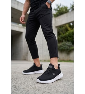 Elit 26YASWP8023 Erkek Klasik Sneaker Siyah - Beyaz