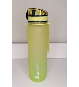 Shop-set 1000 ML Tritan Motivasyonlu Su Matarası (NEON SARI - NEON YEŞİL)