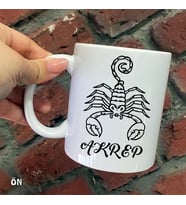 Size Özel Akrep Burcu ve Özellikleri Seramik Baskılı Kupa Bardaklar