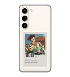 Samsung Galaxy S23 Uyumlu Toy Story Minimalist Poster Desenli Şeffaf Telefon Kılıfı
