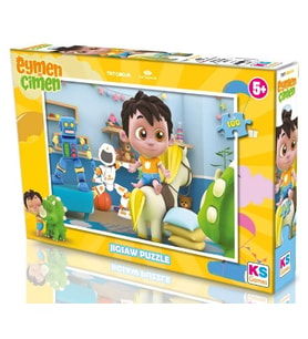KS Games 100 Parçalı TRT Eymen İle Çimen Çocuk Puzzle - Kız ve Erkek Çocuk - EC714
