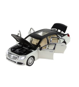 1:24 Ölçek Die-cast Model Metal Araba Süper Sedan Siyah Işıklı