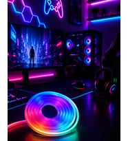 Kumandalı Su Geçirmez RGB Led Şerit Işık Müzik Senkronlu Neon Led