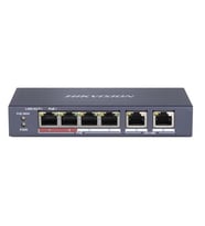 HIKVISION 4port PoE 35w 2-Uplink 10/100 Yönetilemez Switch DS-3E0106P-E/M