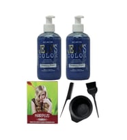 Saç Boyası Turkuaz 250ml 2ad, Saç Açıcı Ve Fluweel Saç Boya Kabı Seti