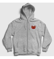 Presmono Unisex Gri Marceline's Cat Hediye Kedi Kedili Fermuarlı Kapüşonlu Sweatshirt 511912tt (Gri)