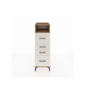 Kronos Dolap Tek Raflı 4 Çekmeceli 44x59x134 Çam-Aytaşı