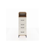 Kronos Dolap Tek Raflı 4 Çekmeceli 44x59x134 Çam-Aytaşı
