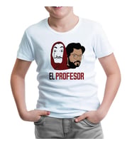 La Casa De Papel - El Profesor Beyaz Çocuk Tshirt
