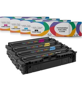 Tonerimgelsin CRG-054 Set Takım Muadil Toner-Canon I-Sensys LBP-640C Toner (Siyah)